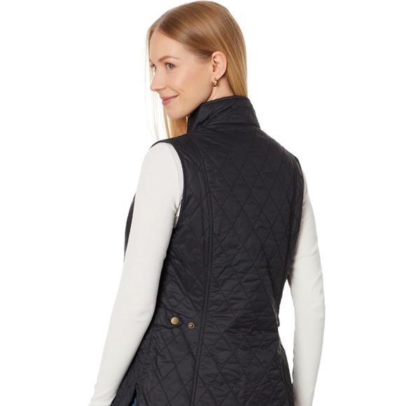Barbour Otterburn Gile Black Quilted Vest - Size 10 Medium - New with Tag - Picture 5 of 6